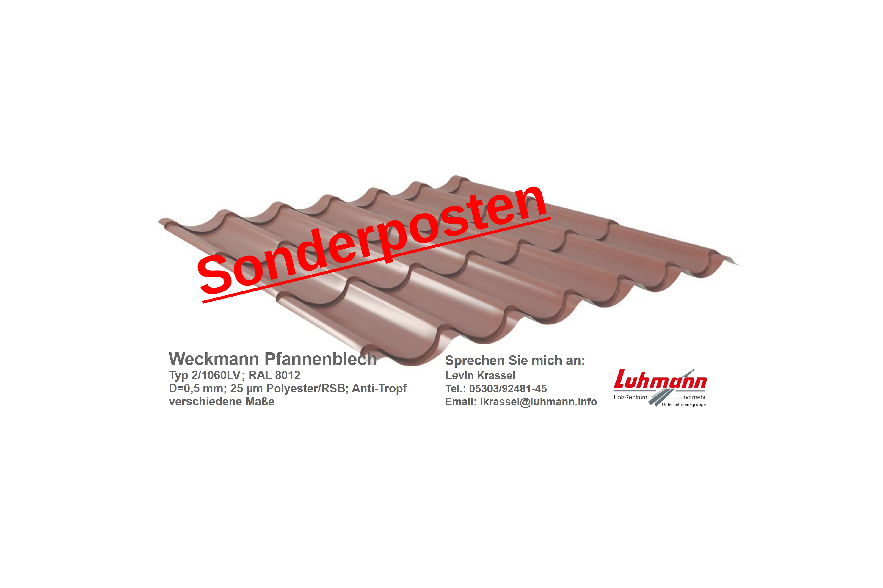 Sonderposten Pfannenblech