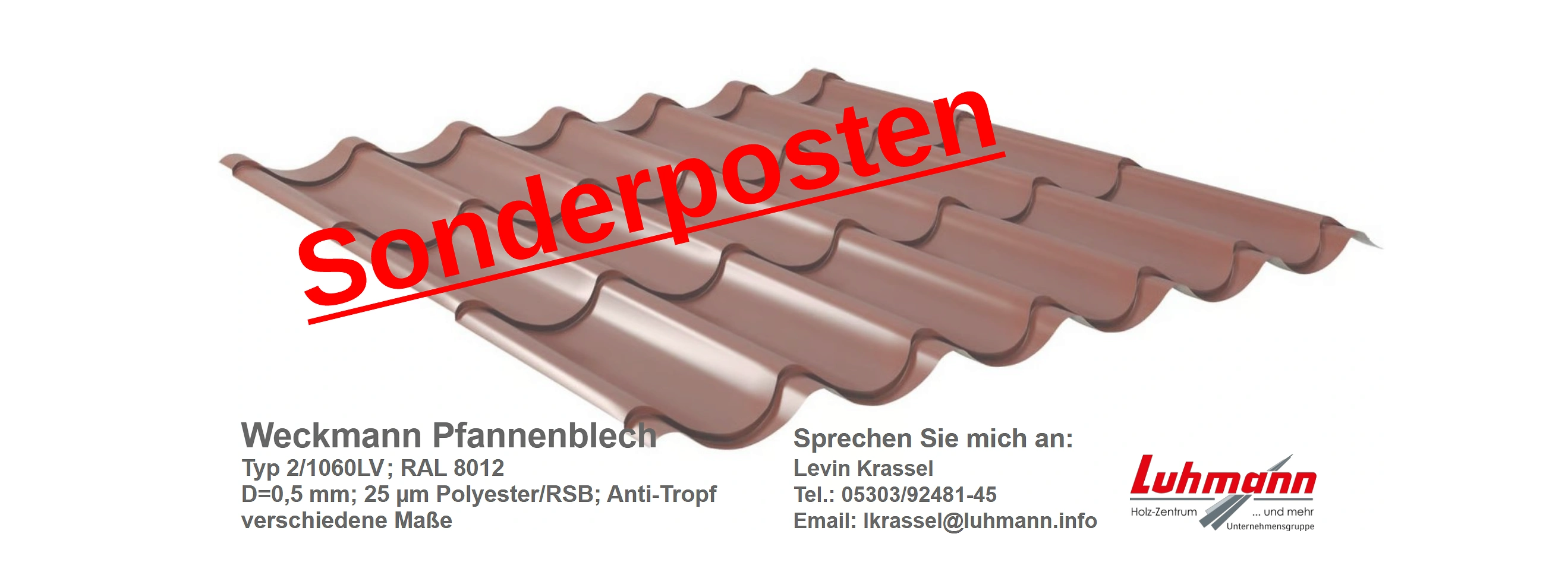 Sonderposten Pfannenblech