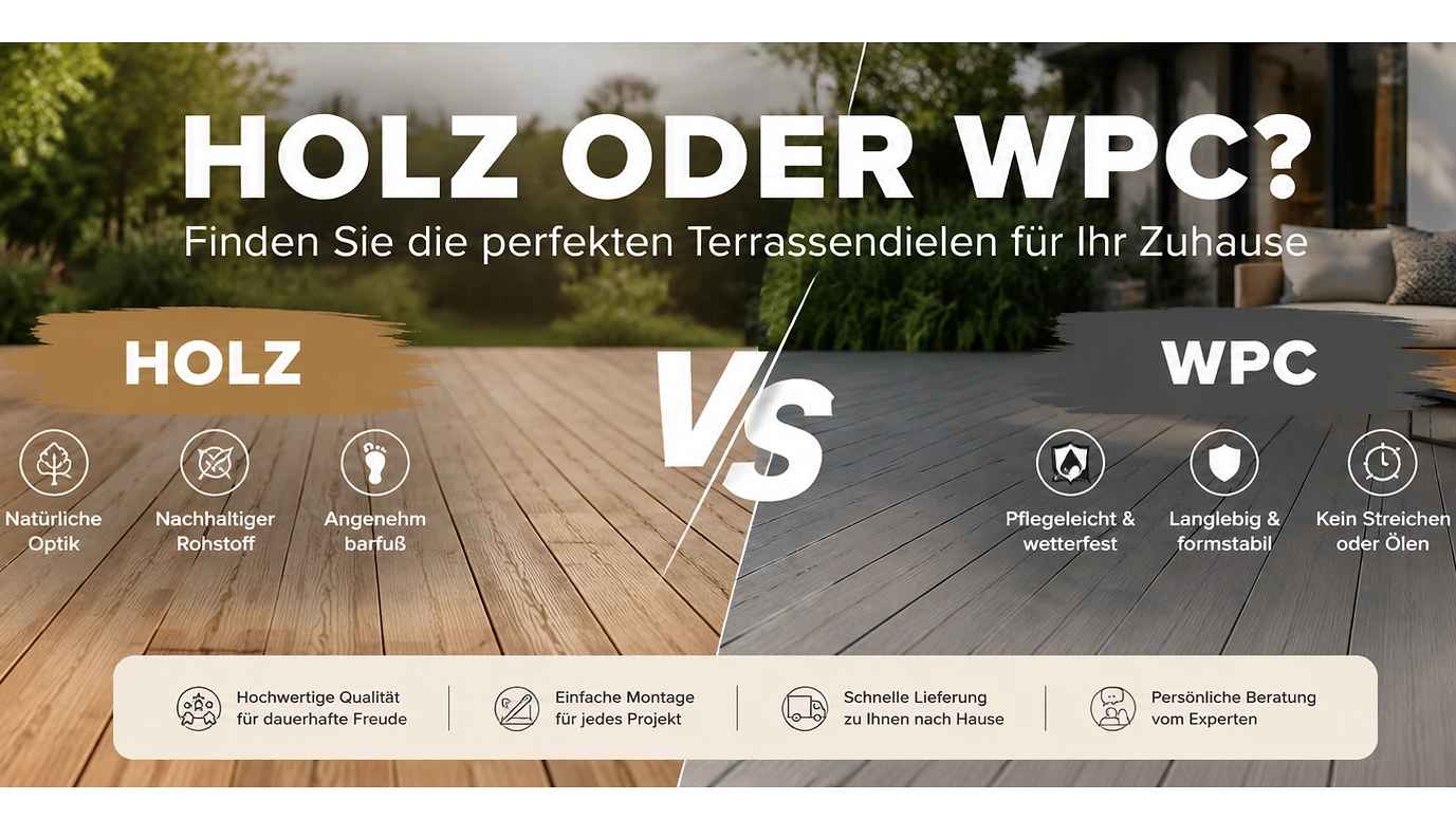 Holzterasse vs WPC