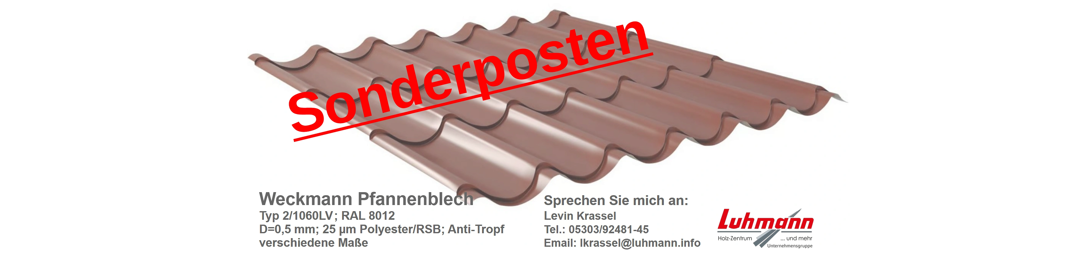 Sonderposten Pfannenblech