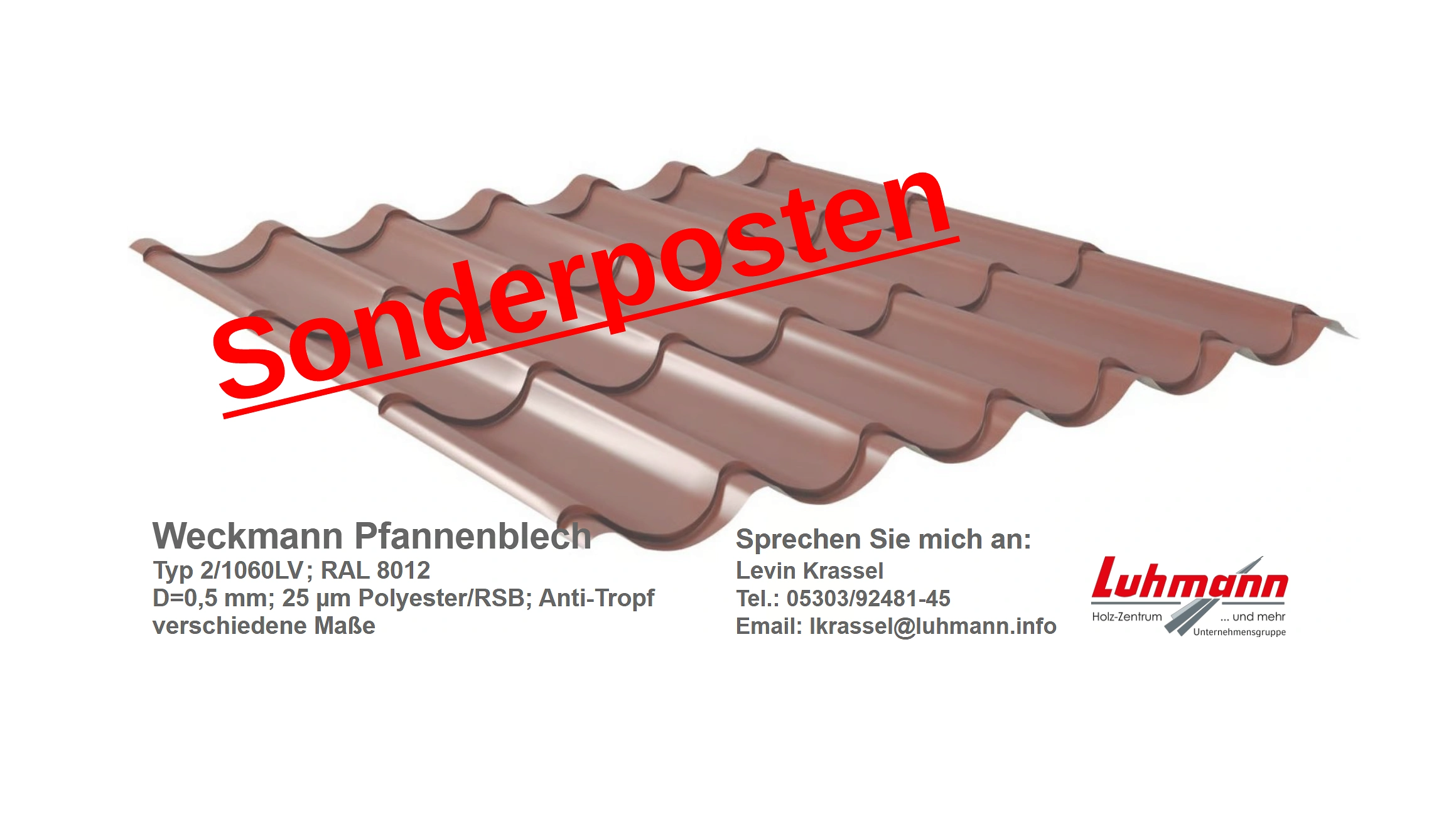 Sonderposten Pfannenblech