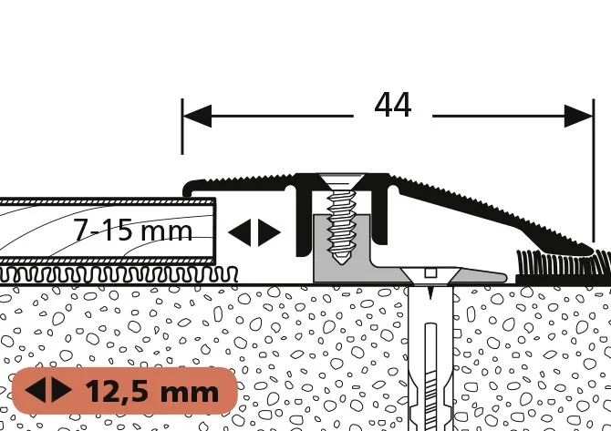 Ausgleichsprofil Twin PF486 Sand