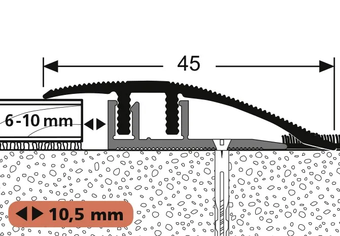 Ausgleichprof PremClick PF586L edelstahl