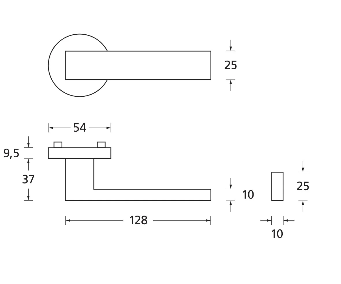 Scoop Dr&uuml;cker Form1005 quadrat RG WC