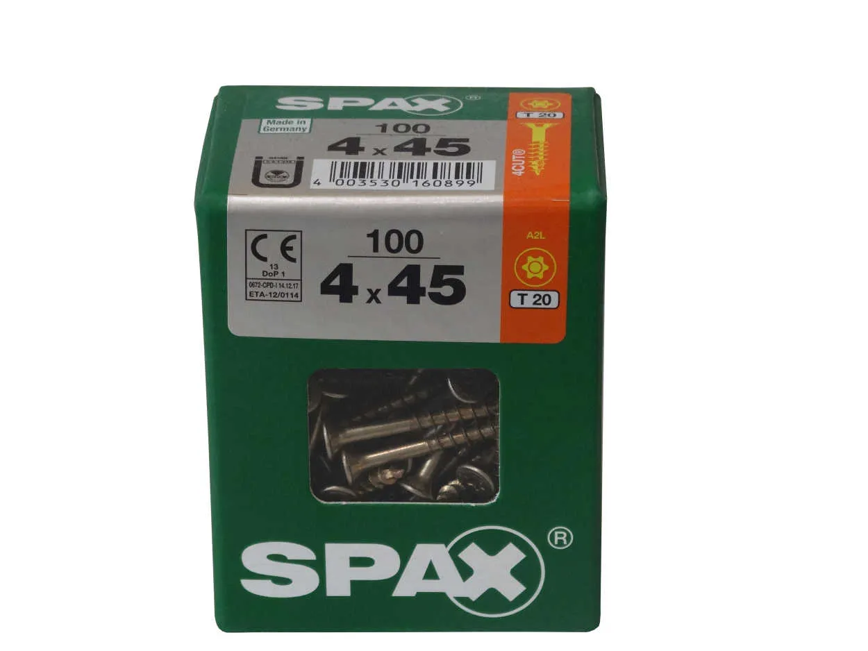 SPAX Senkkopf T20 Star+ Wirox 4,0x45 L