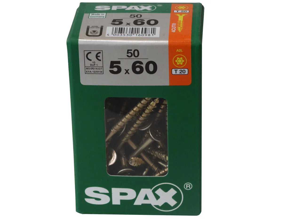 SPAX Senkkopf T20 Star+ Wirox 5,0x60 L