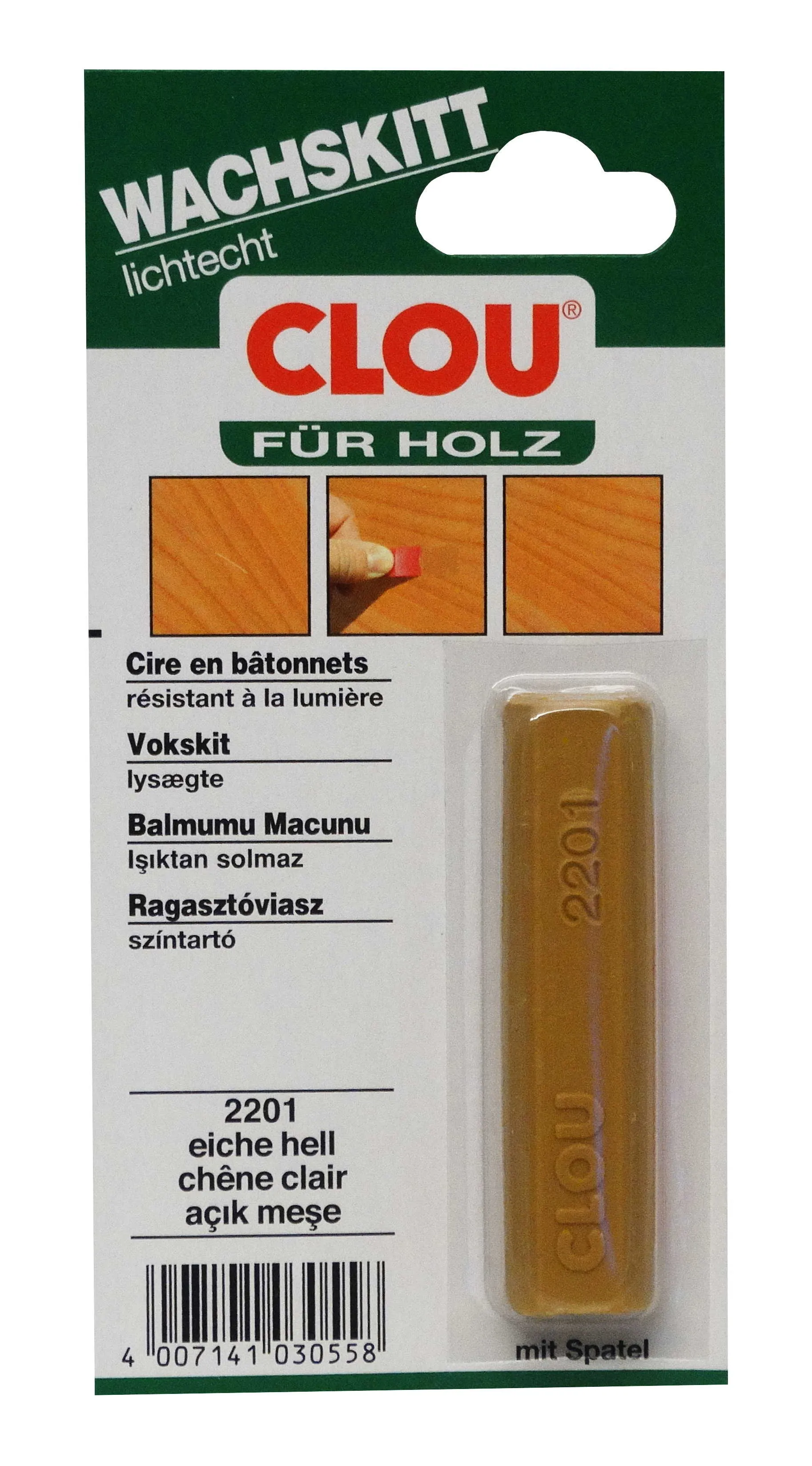 Clou Wachskitt Eiche hell 2201