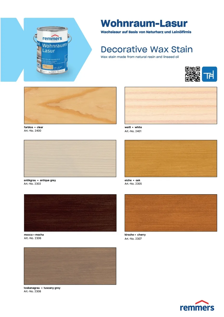 Remmers Wohnraum-Lasur Weiss