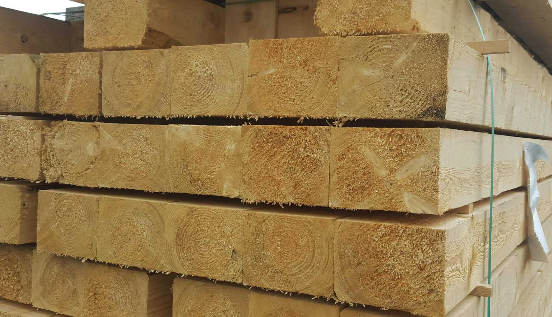 12 x 16 cm Kantholz Fichte A/B