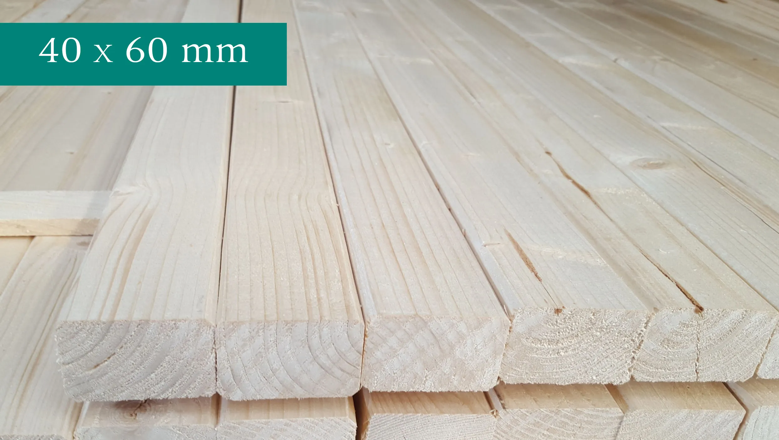 Fichtenl.KD geh.4seit.gef. 40x60mm 4,50m