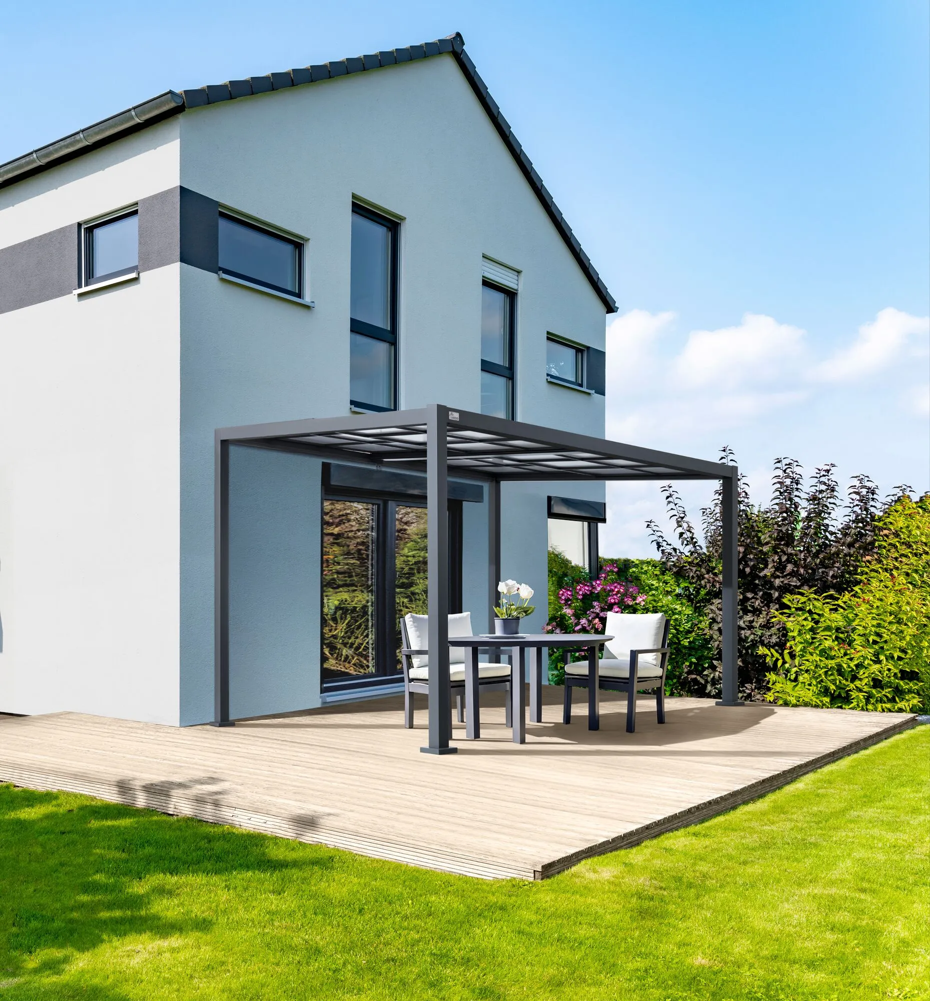 Terrassen&uuml;berdachung Schiebedach