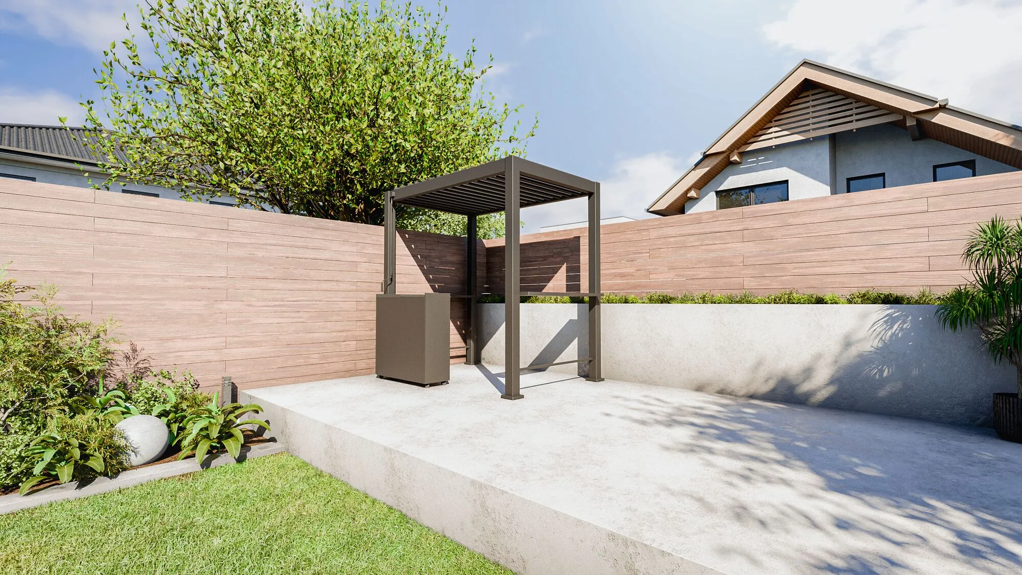 BBQ-Pergola Basic 88 250x150x240cm
