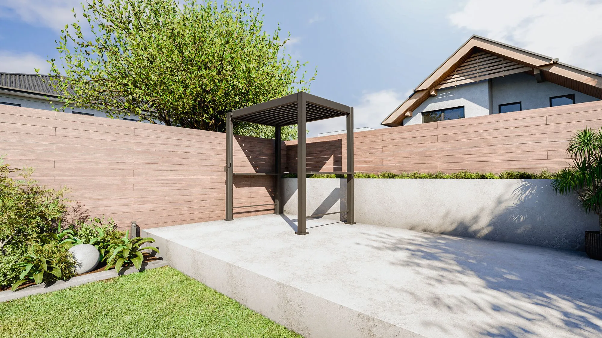 BBQ-Pergola Basic 88 250x150x240cm