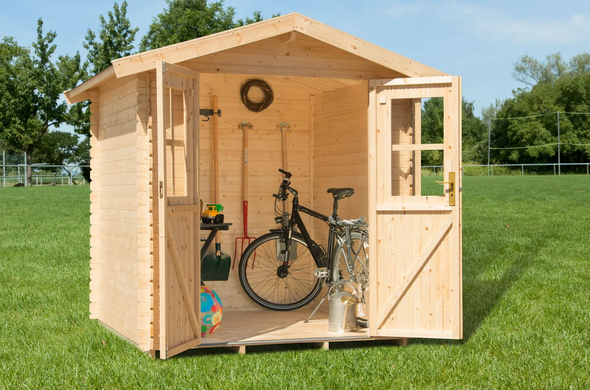 Blockbohlenhaus Neuseeland 180x180x222cm