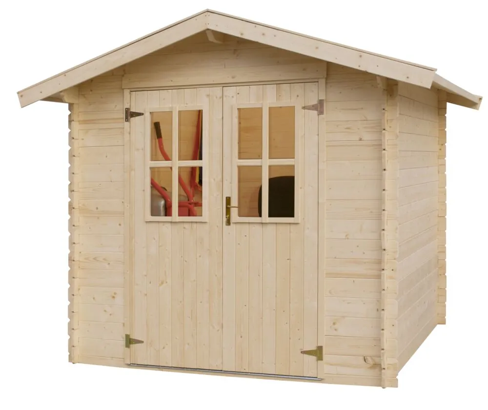 Blockbohlenhaus Neuseeland 180x180x222cm