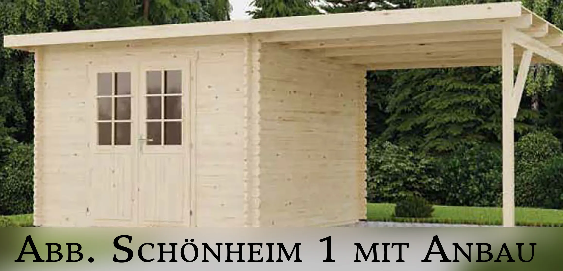 Sch&ouml;nheim 2 Blockbohlenhaus 40mm 400x300