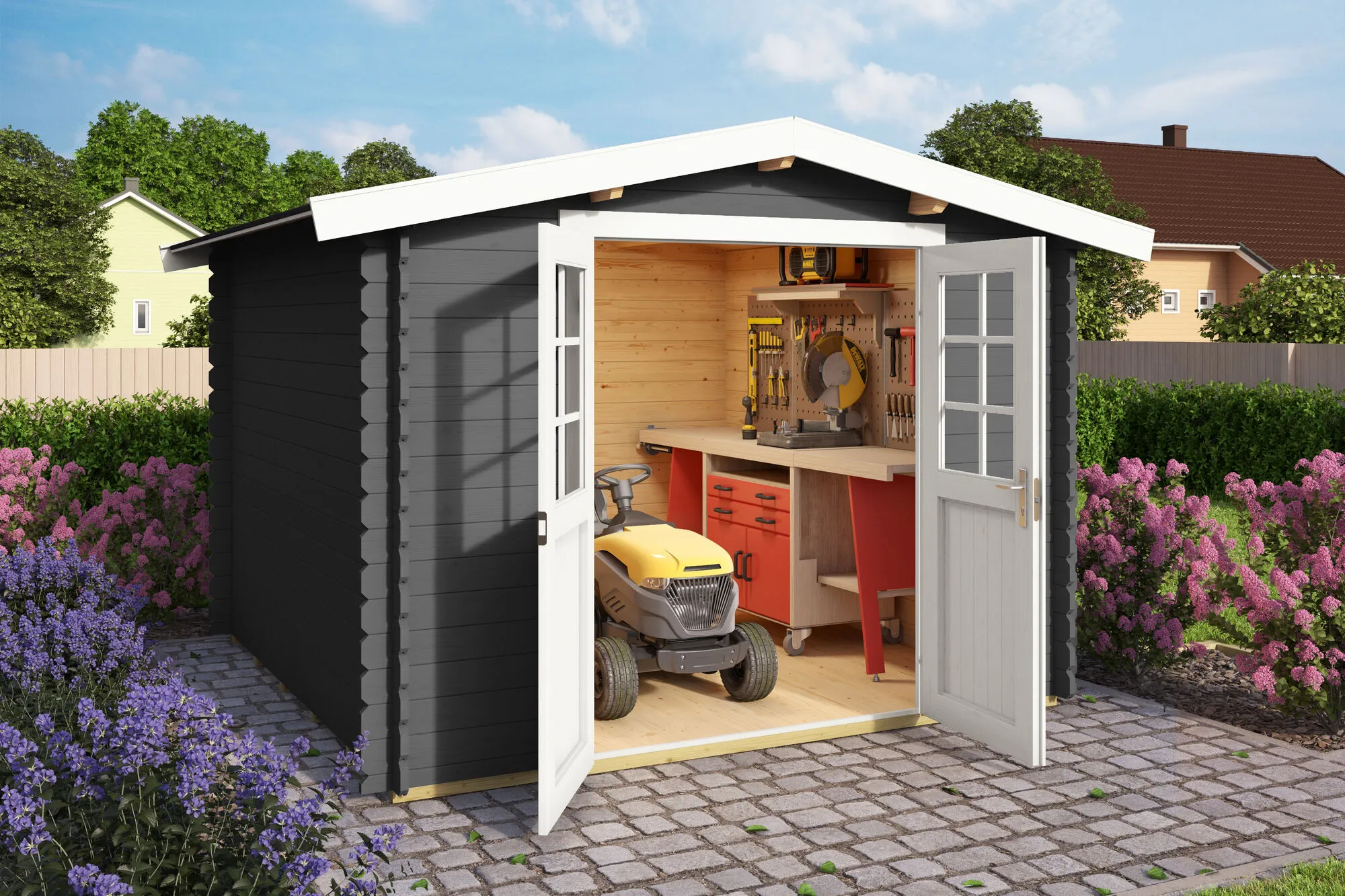 Australien Blockbohlenhaus28mm 280x280cm