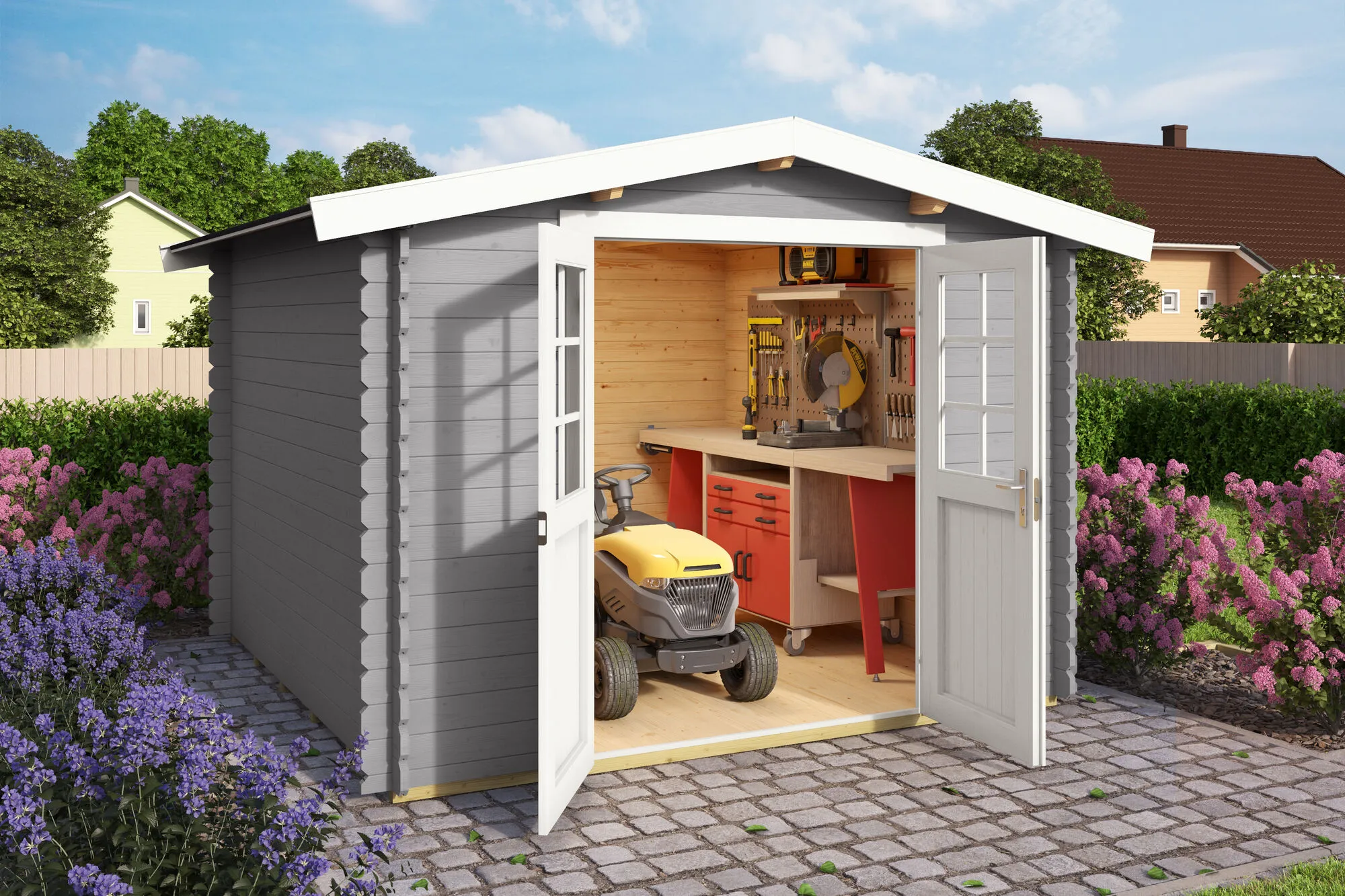 Australien Blockbohlenhaus28mm 280x280cm