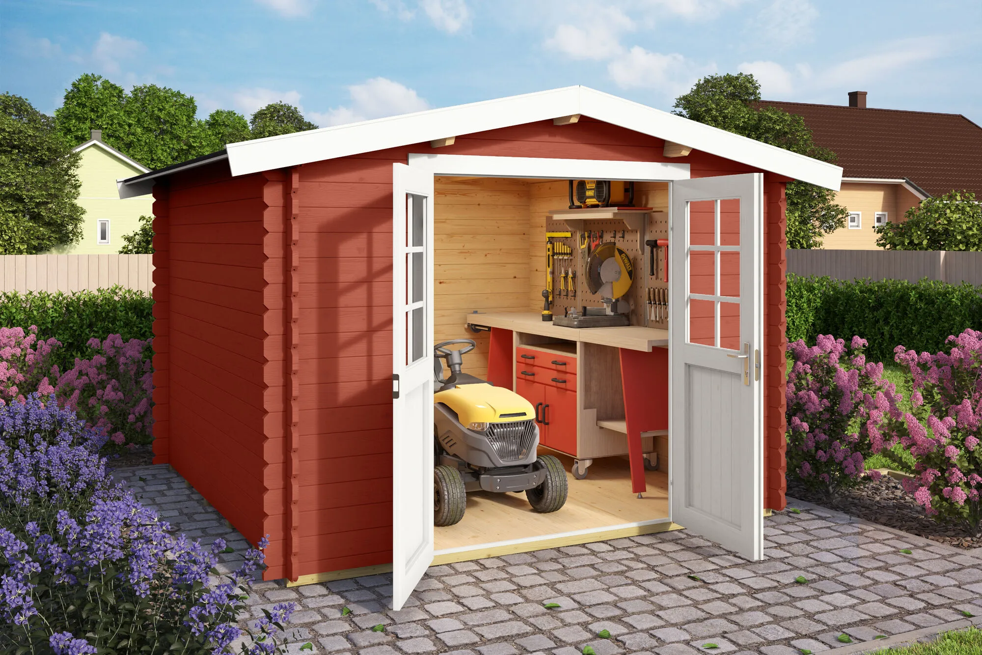 Australien Blockbohlenhaus28mm 280x280cm