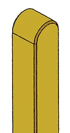 Friesen Pfosten KD gr&uuml;n 9 x 9 cm