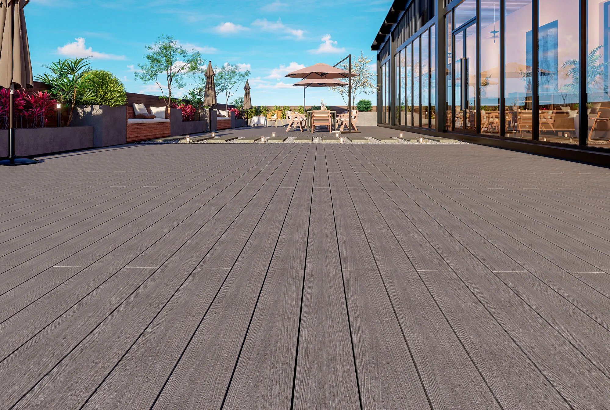 Terrassendiele WPC coex. 25x140x3000mm