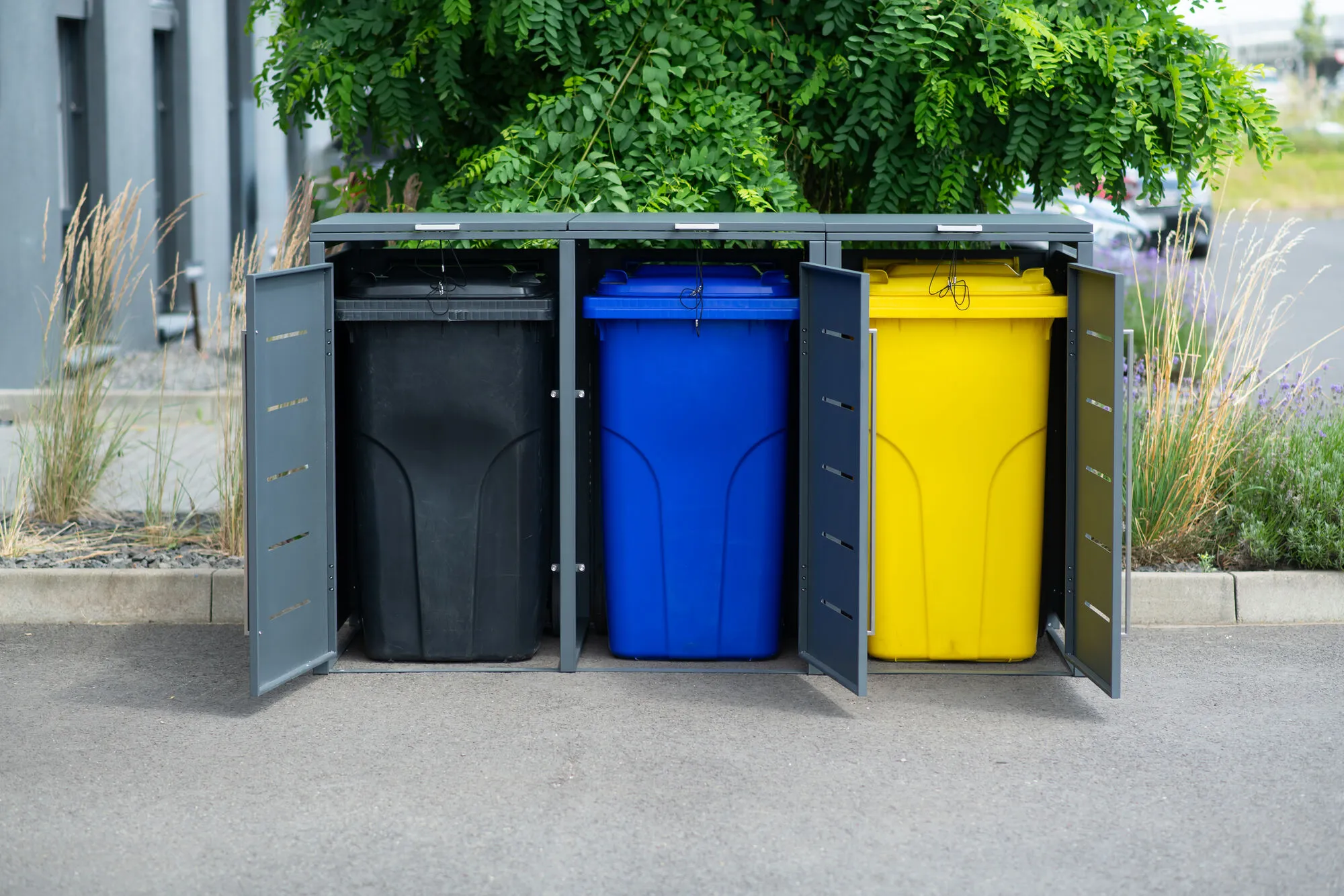 M&uuml;lltonnenbox 3x240L 200x80x116cm