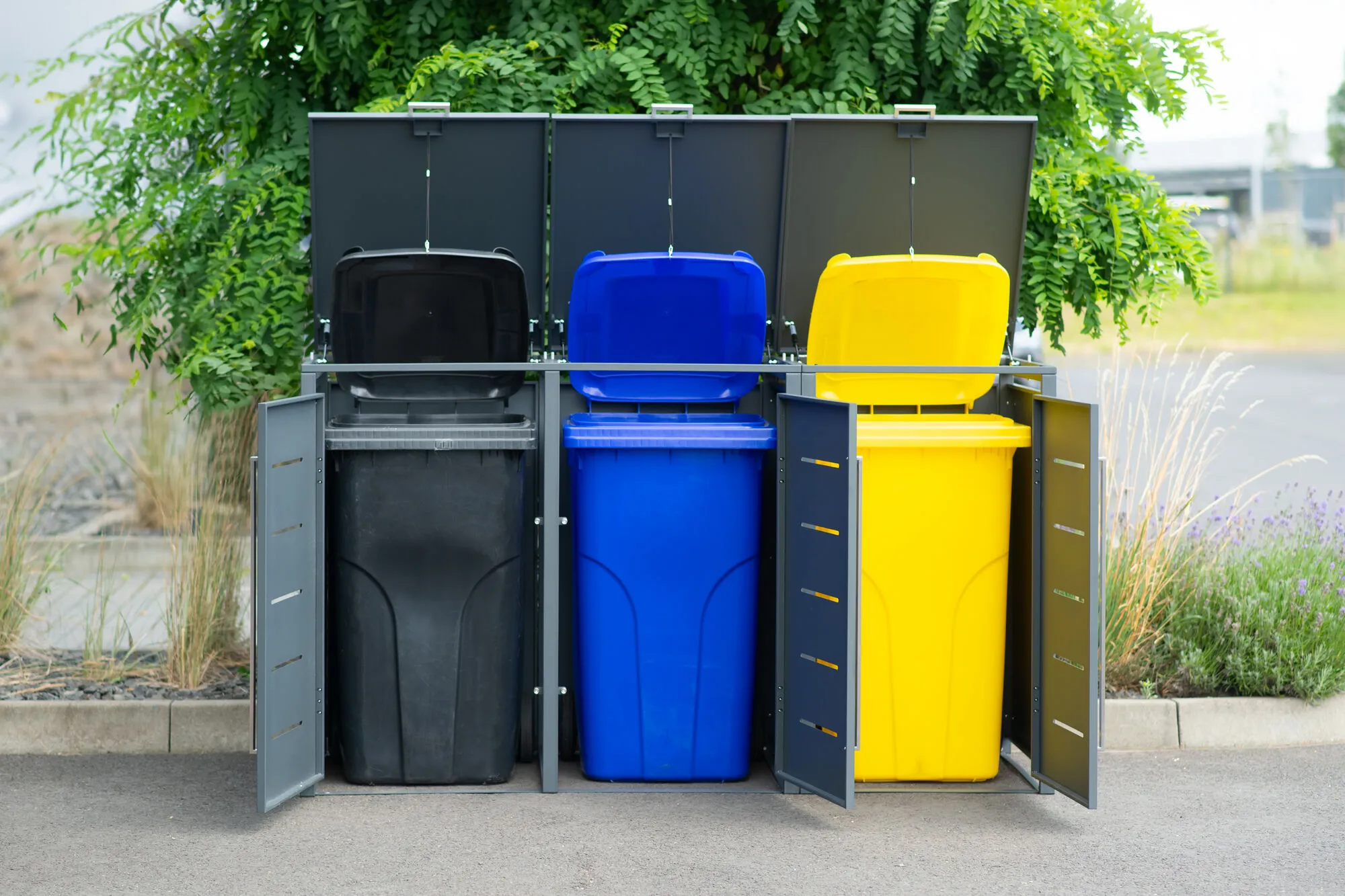 M&uuml;lltonnenbox 3x240L 200x80x116cm