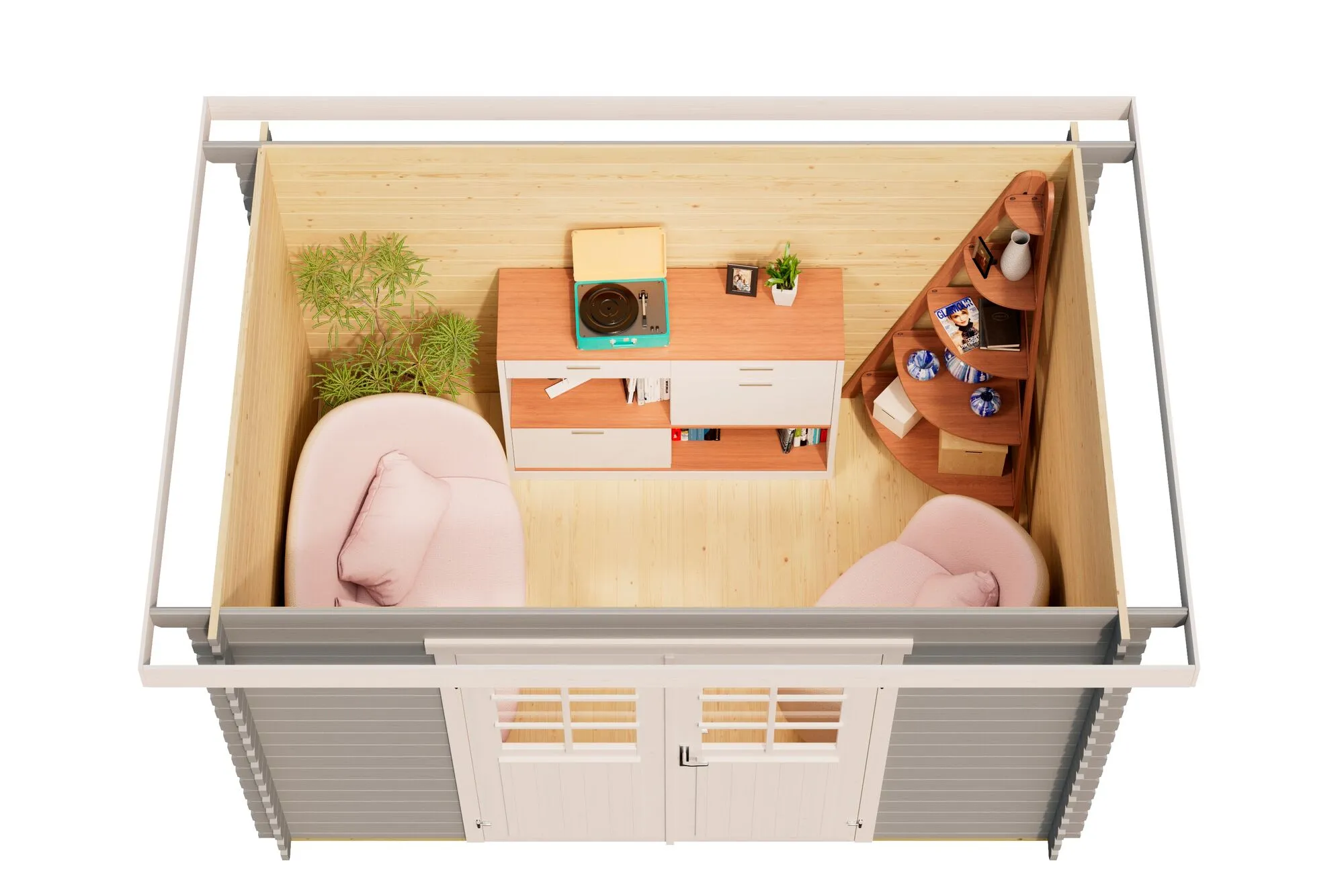 Malta 1 Blockbohlenhaus 28mm 300x200cm