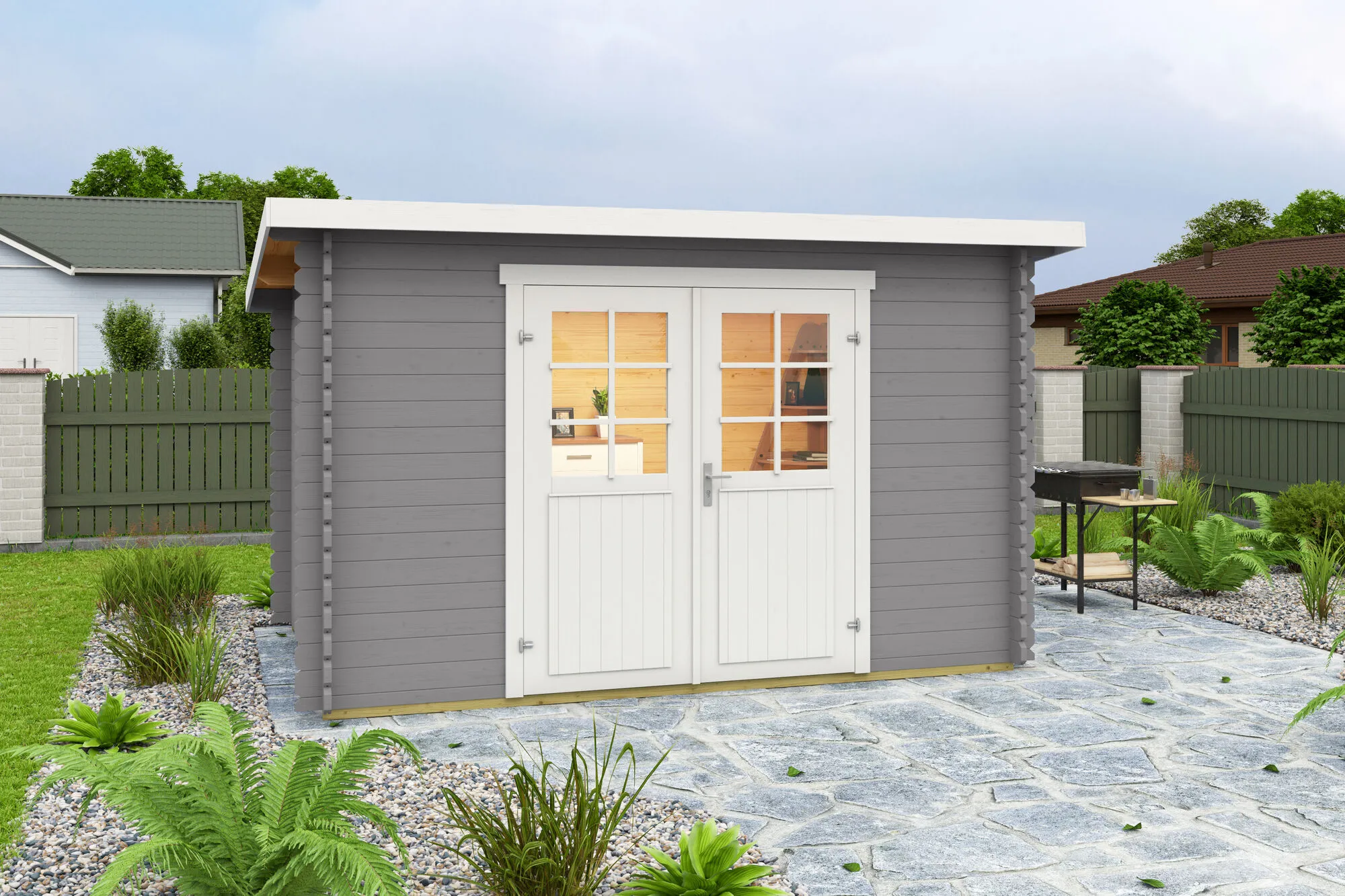 \\iks-3450982346\Artikelbilder\Gartenkatalog\2026\Blockbohlenh&auml;user\88100011 - Blockbohlenhaus Malta 1 Lichtgrau (1).jpg