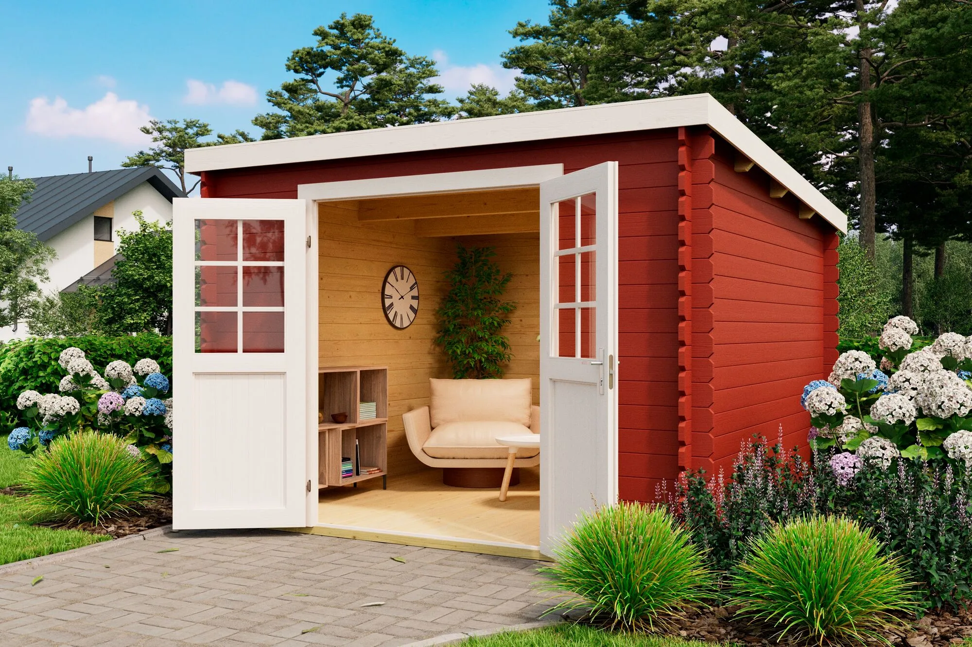 Malta 3 Blockbohlenhaus 28mm 292x292cm