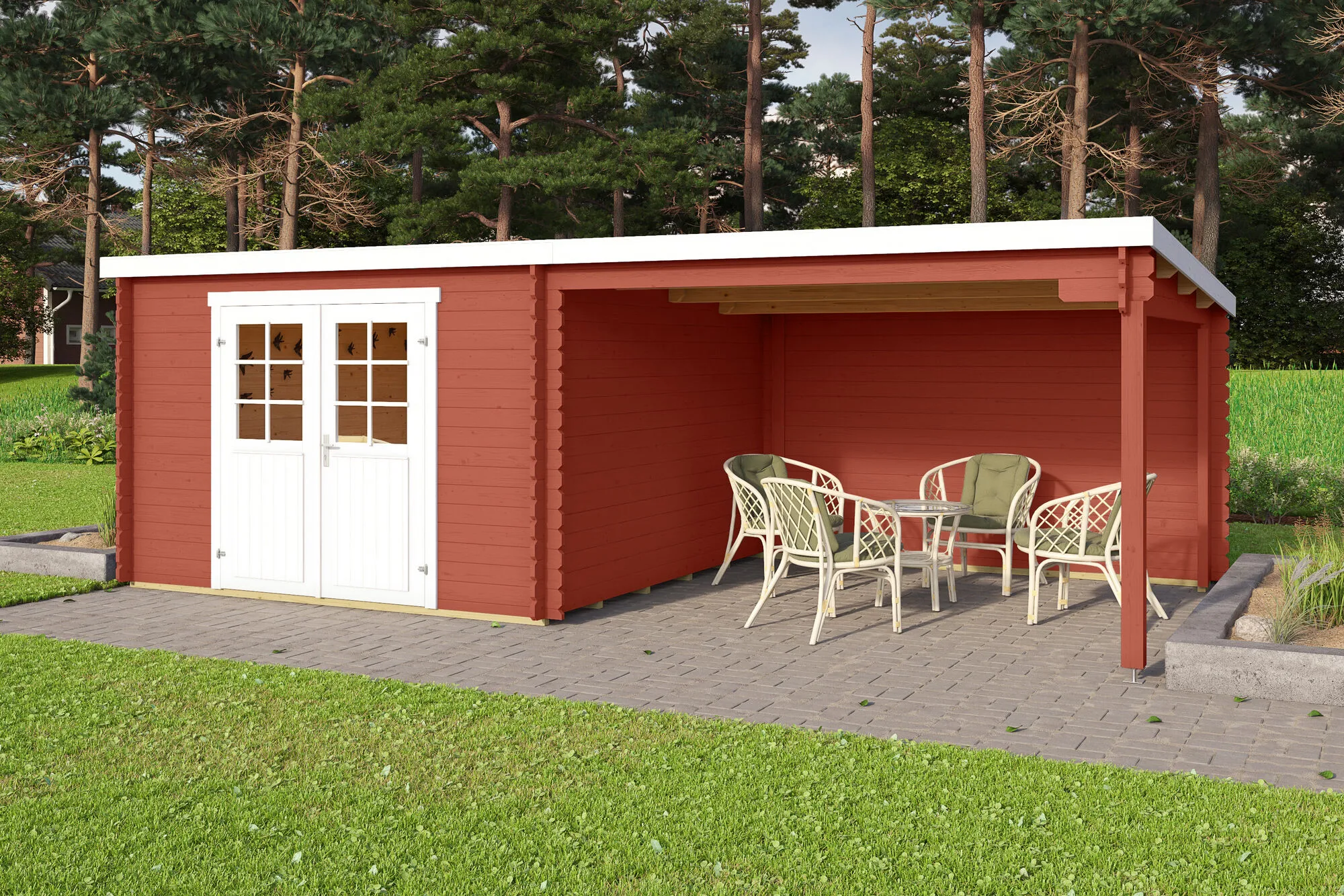 \\iks-3450982346\Artikelbilder\Gartenkatalog\2026\Blockbohlenh&auml;user\88100036 - Anbau f&uuml;r Malta 3 schwedenrot (1).jpg