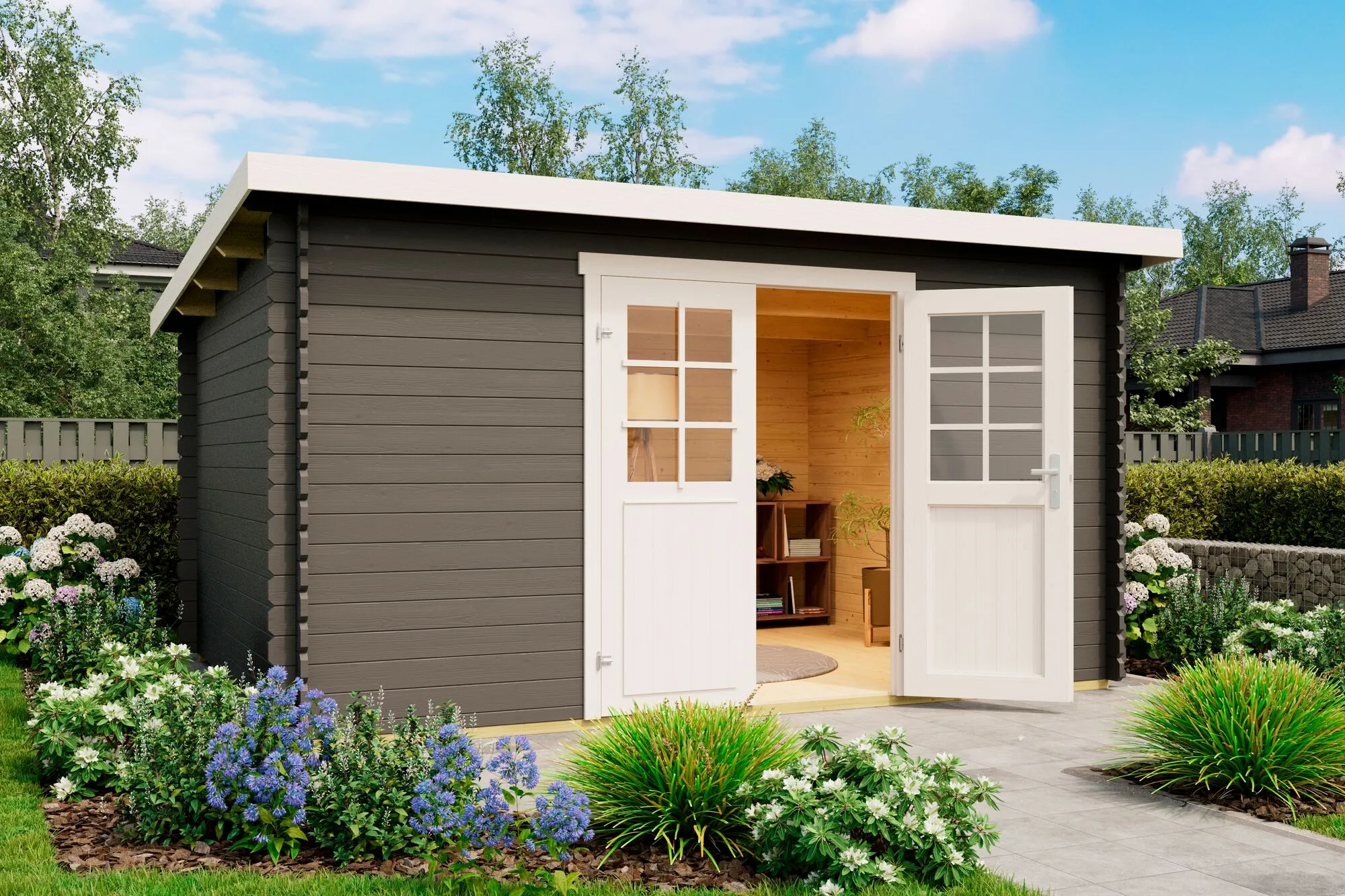 Malta 4 Blockbohlenhaus 28mm 392x292cm