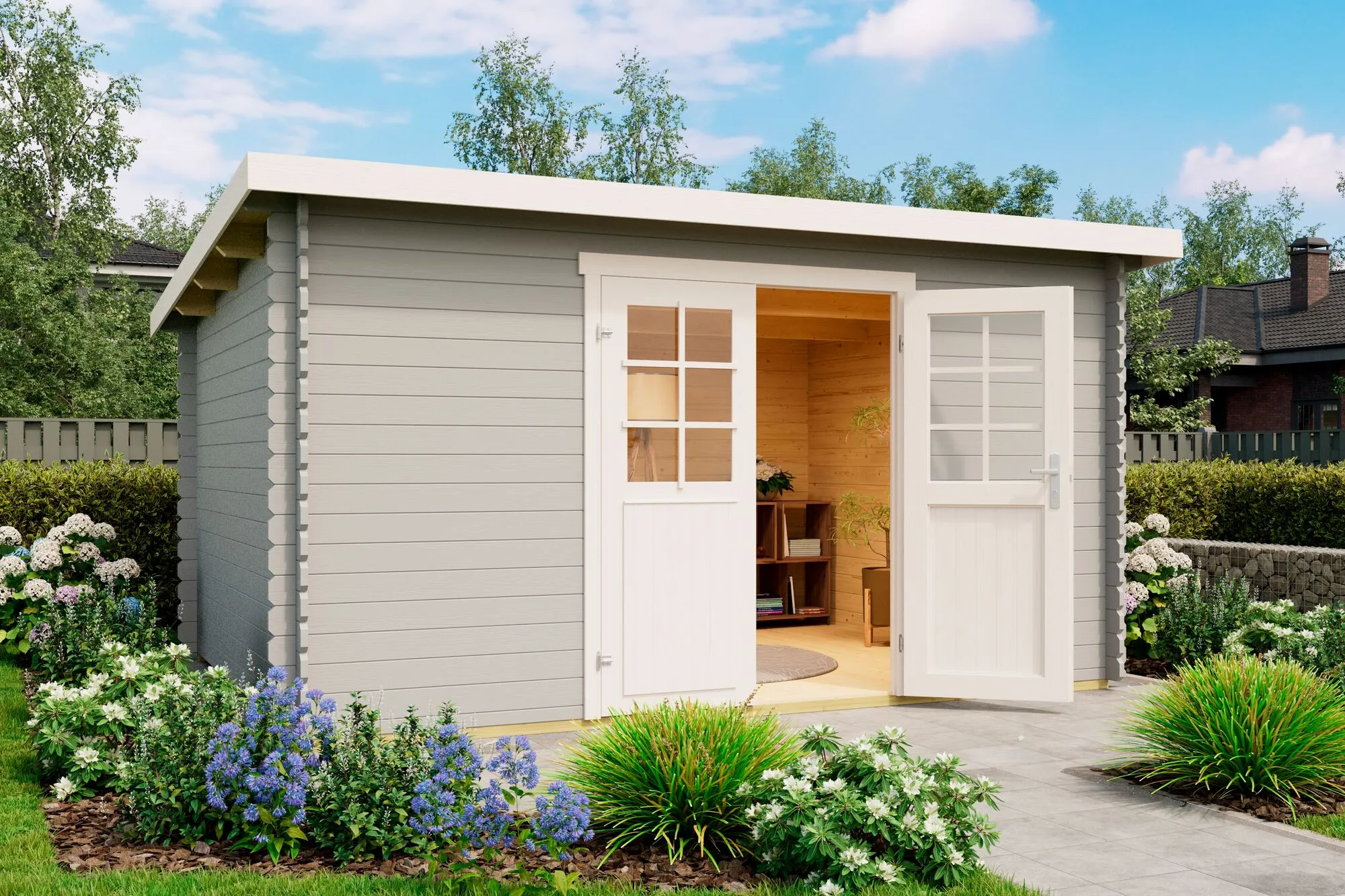 Malta 4 Blockbohlenhaus 28mm 392x292cm