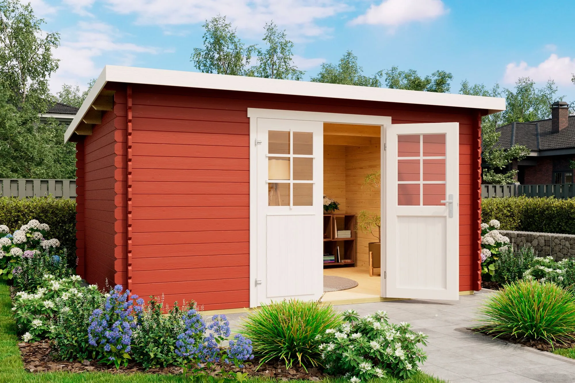 Malta 4 Blockbohlenhaus 28mm 392x292cm