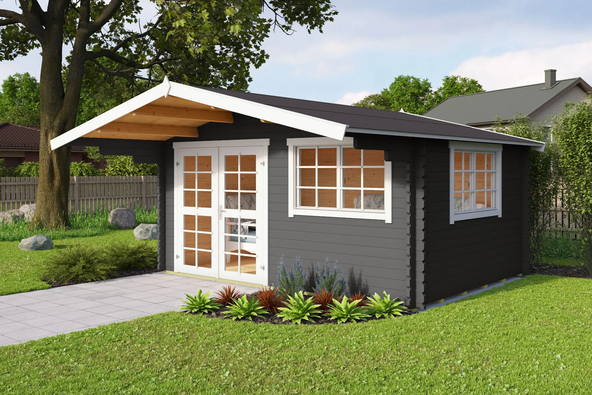 \\iks-3450982346\Artikelbilder\Gartenkatalog\2026\Blockbohlenh&auml;user\Blockbohlenhaus England 1 Carbongrau (1).jpg