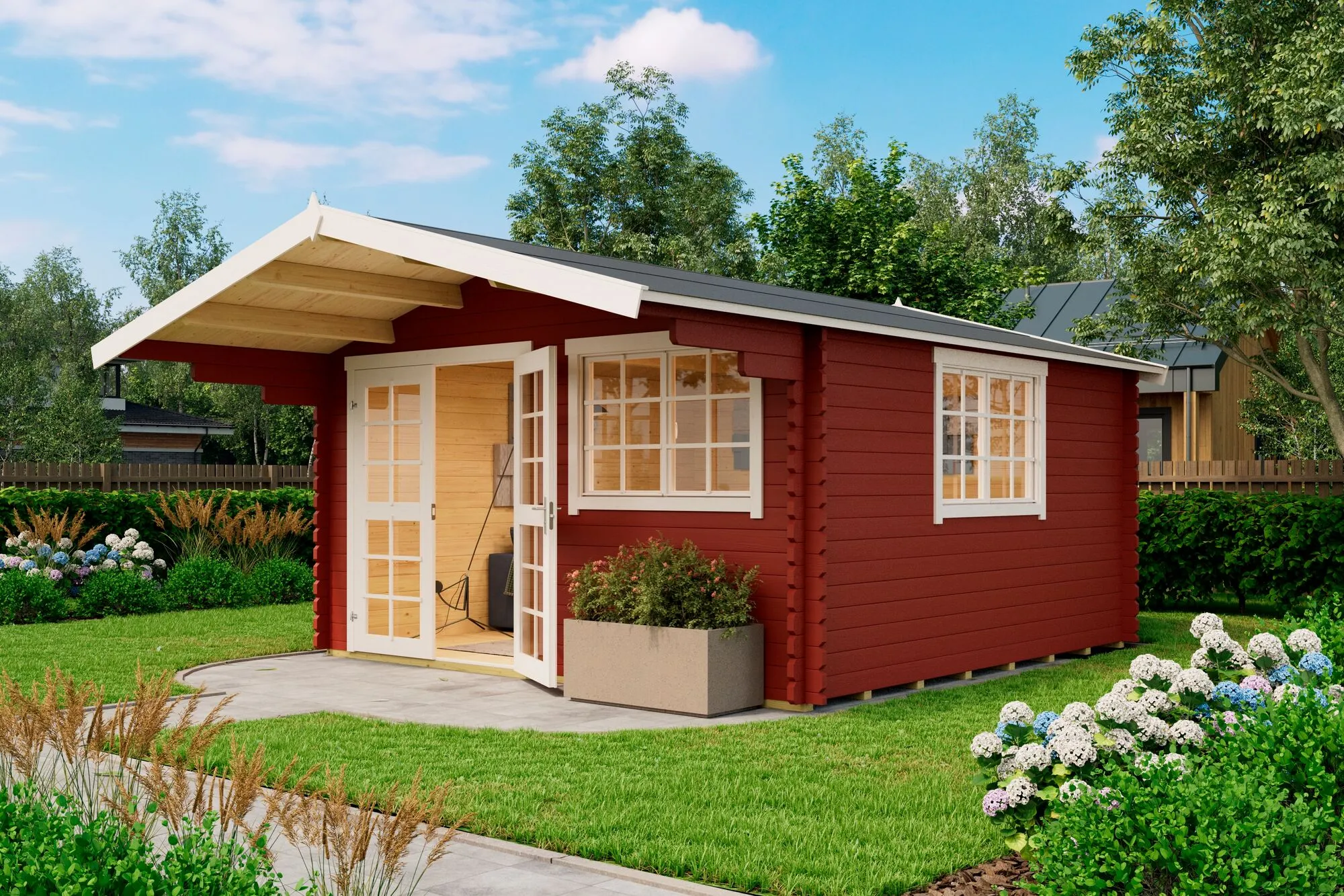 England 2 Blockbohlenhaus 40mm