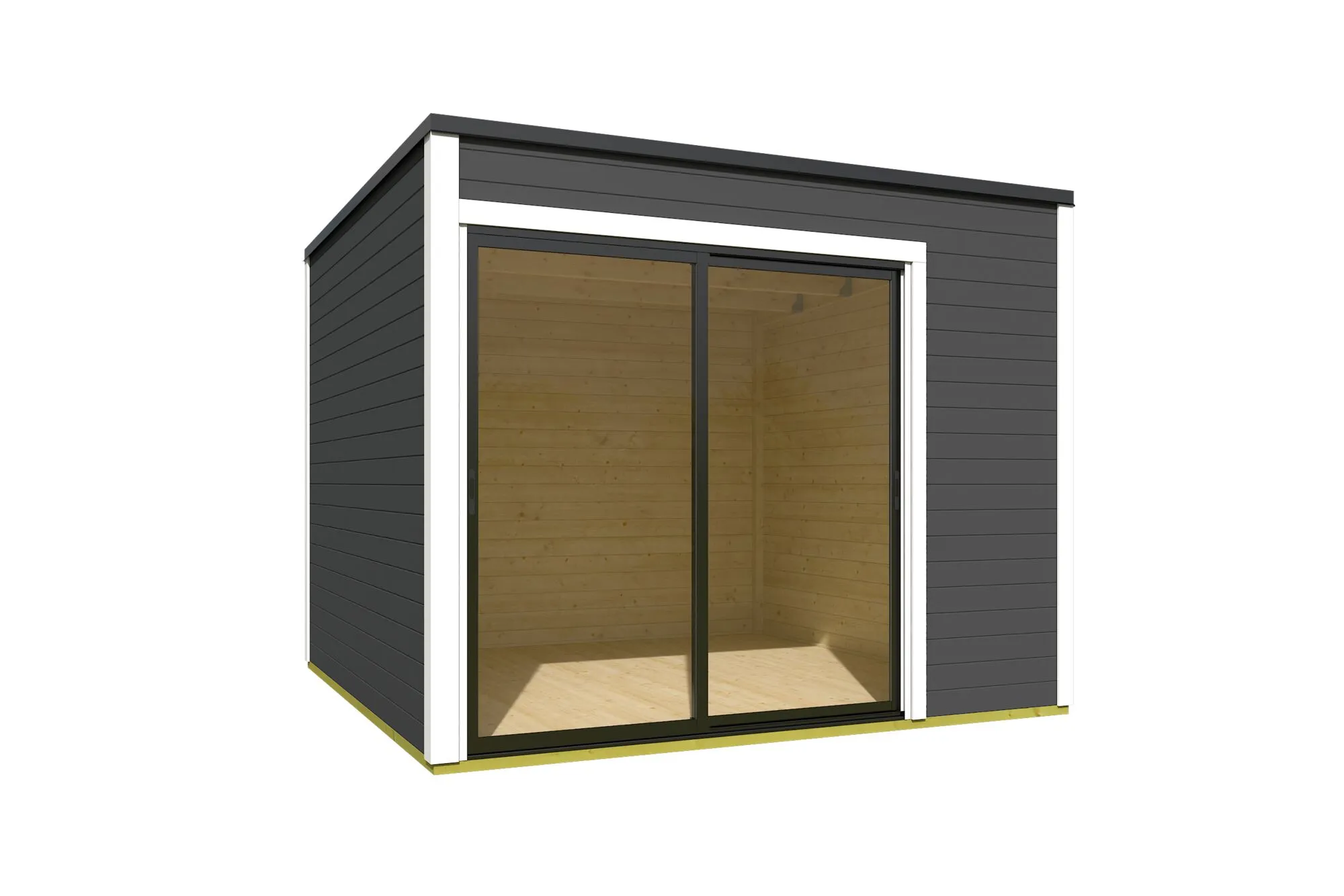 \\iks-3450982346\Artikelbilder\Gartenkatalog\2026\Blockbohlenh&auml;user\88100074 - Blockbohlenhaus Kubus 1 Carbongrau (1).jpg