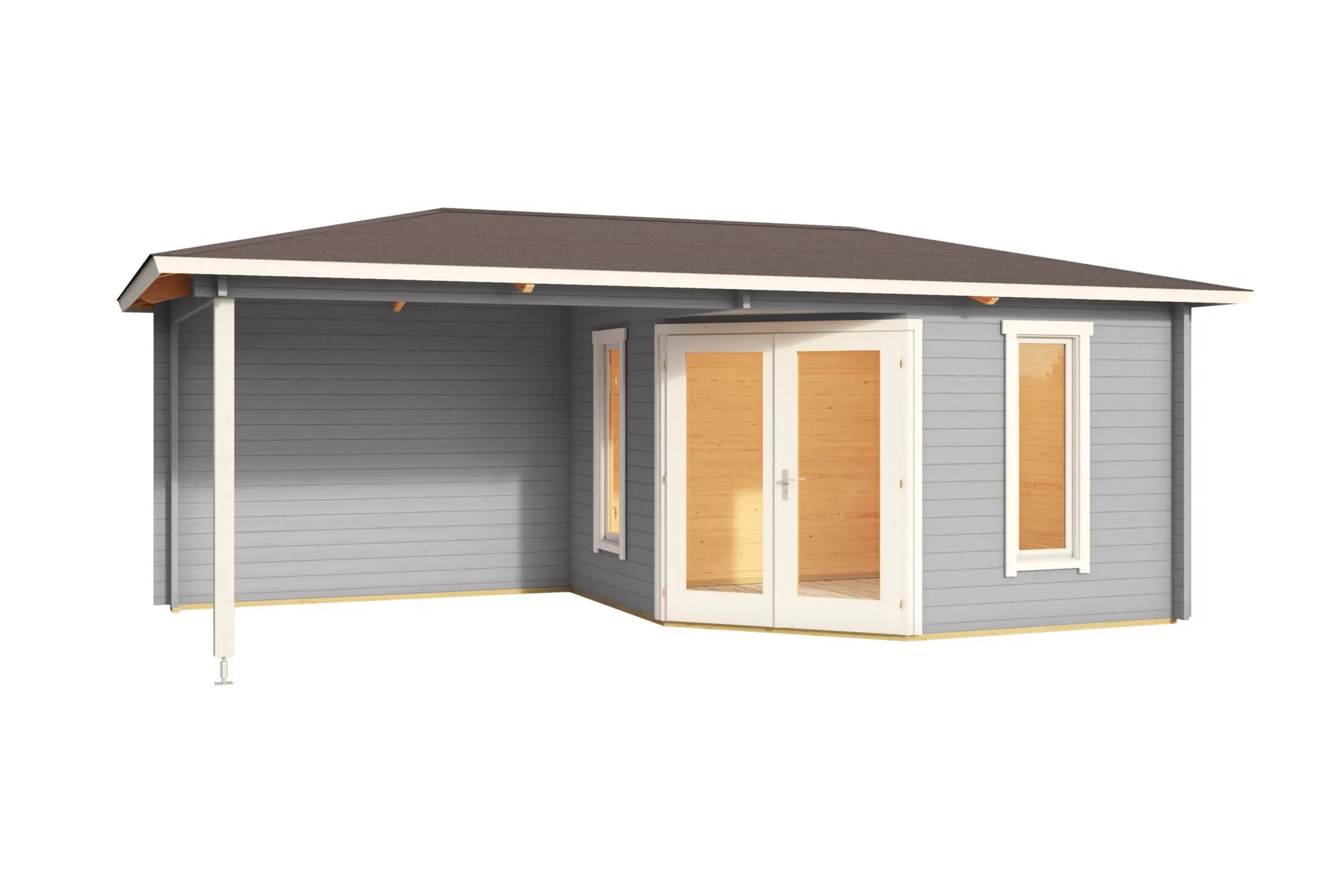 Karlskrona Blockbohlenhaus 40mm 590x300