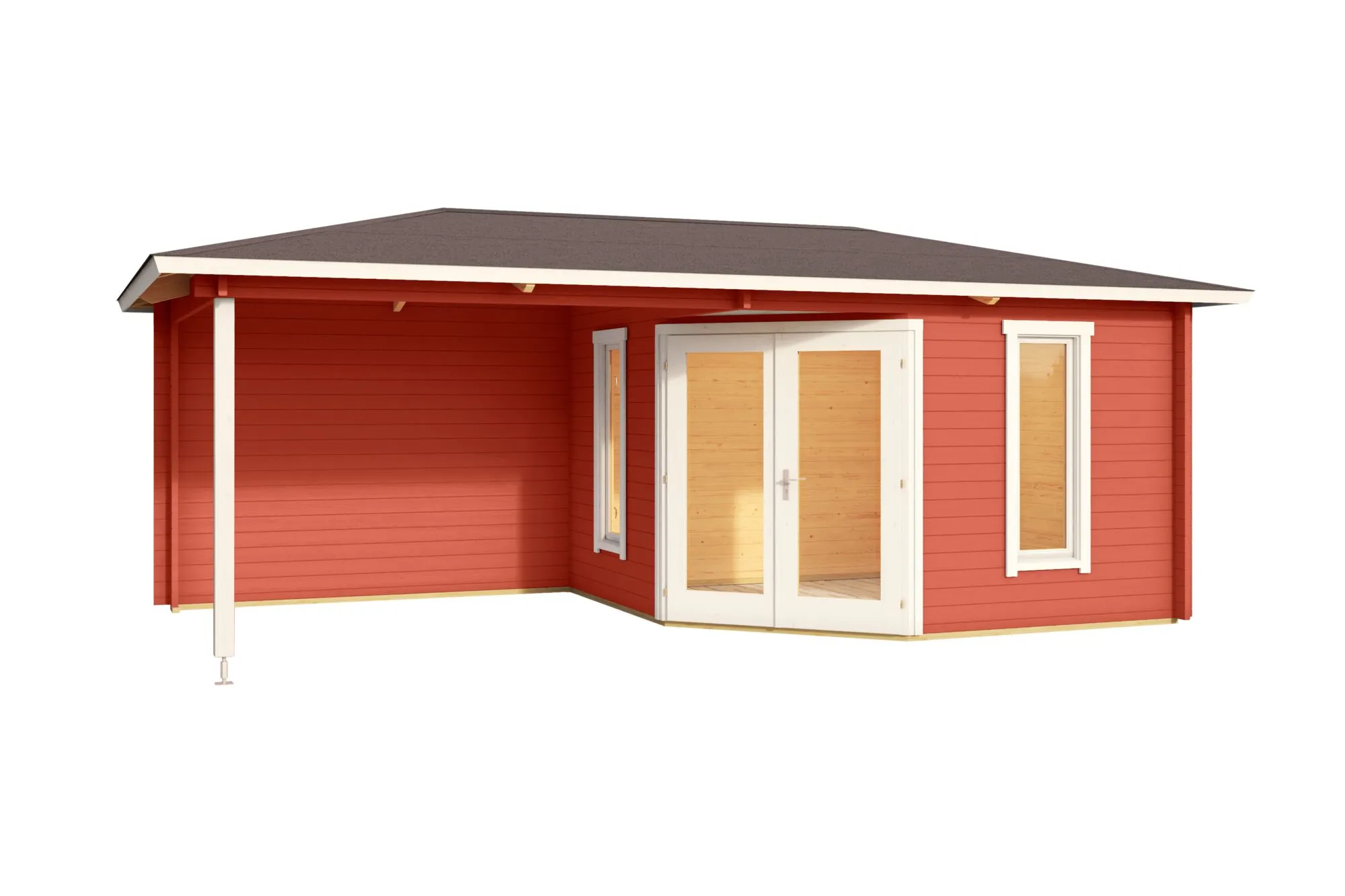 Karlskrona Blockbohlenhaus 40mm 590x300