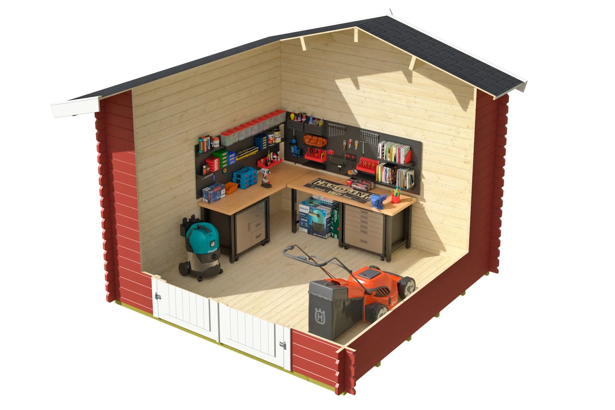 Australien Blockbohlenhaus Plus280x280cm