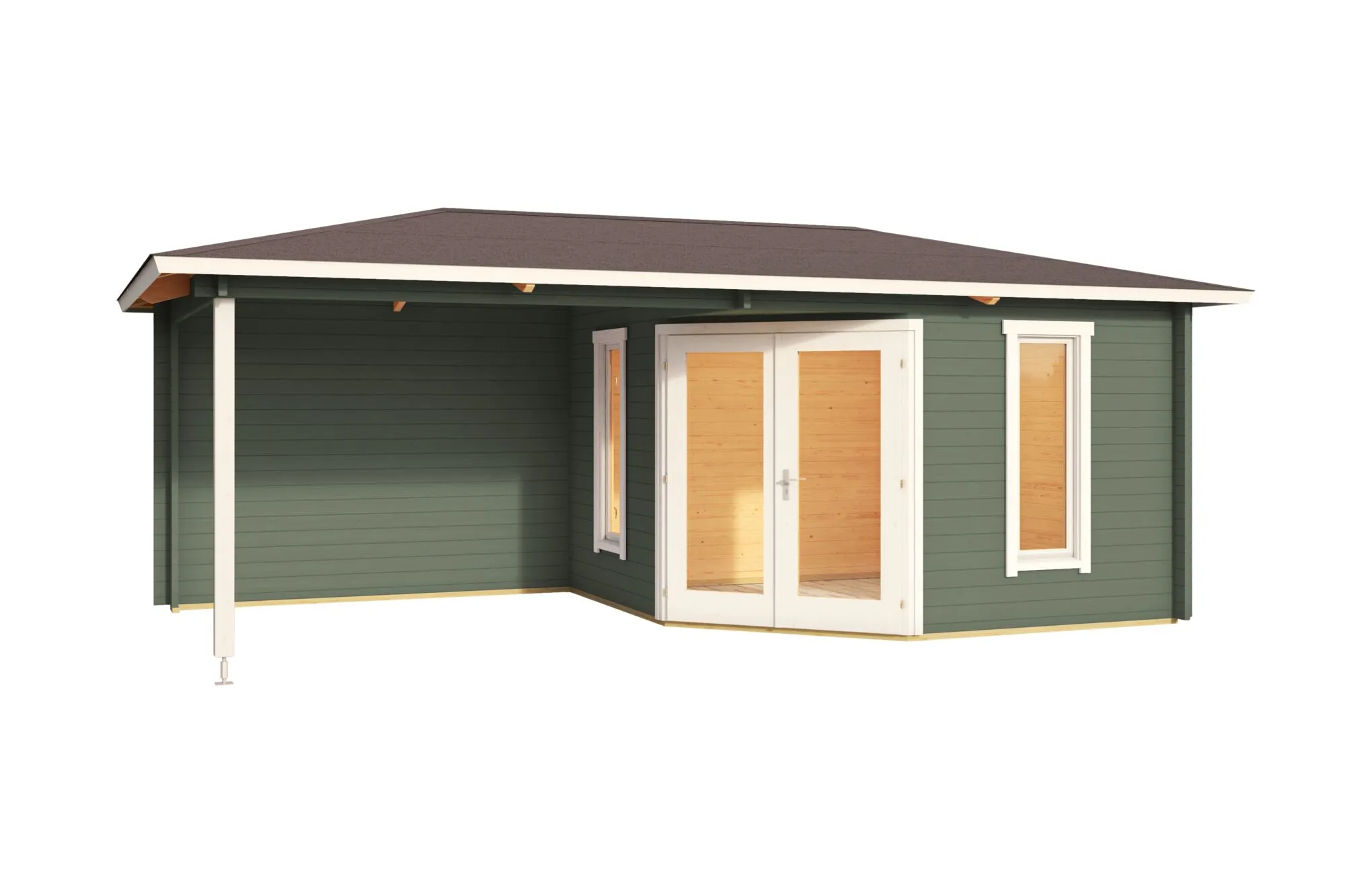 Karlskrona Blockbohlenhaus 40mm 590x300