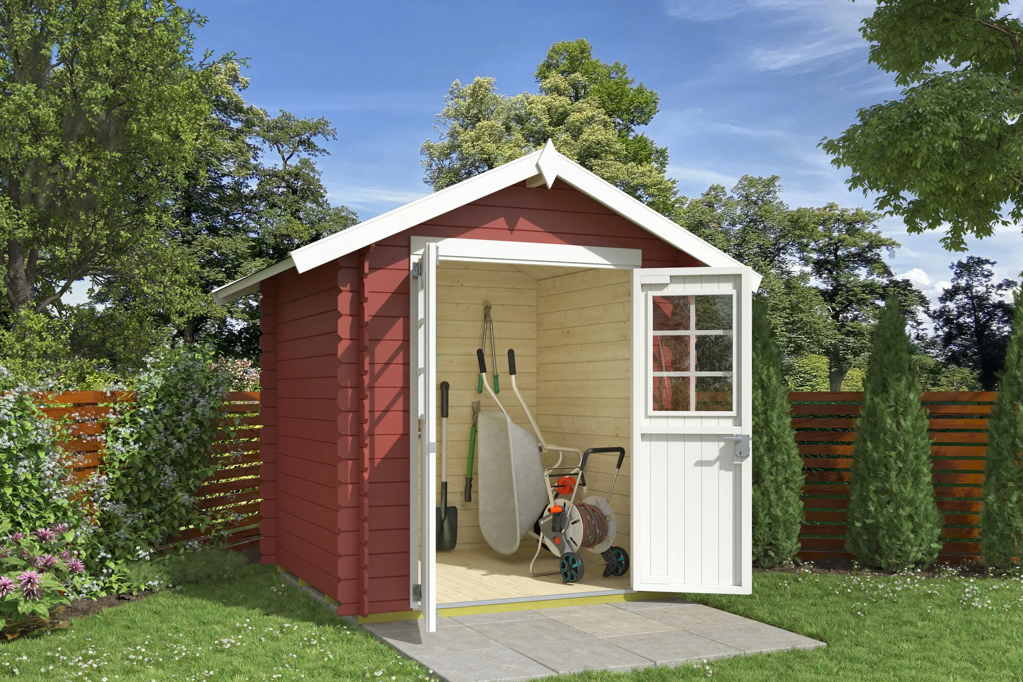 Blockbohlenhaus Neuseeland 180x180x222cm