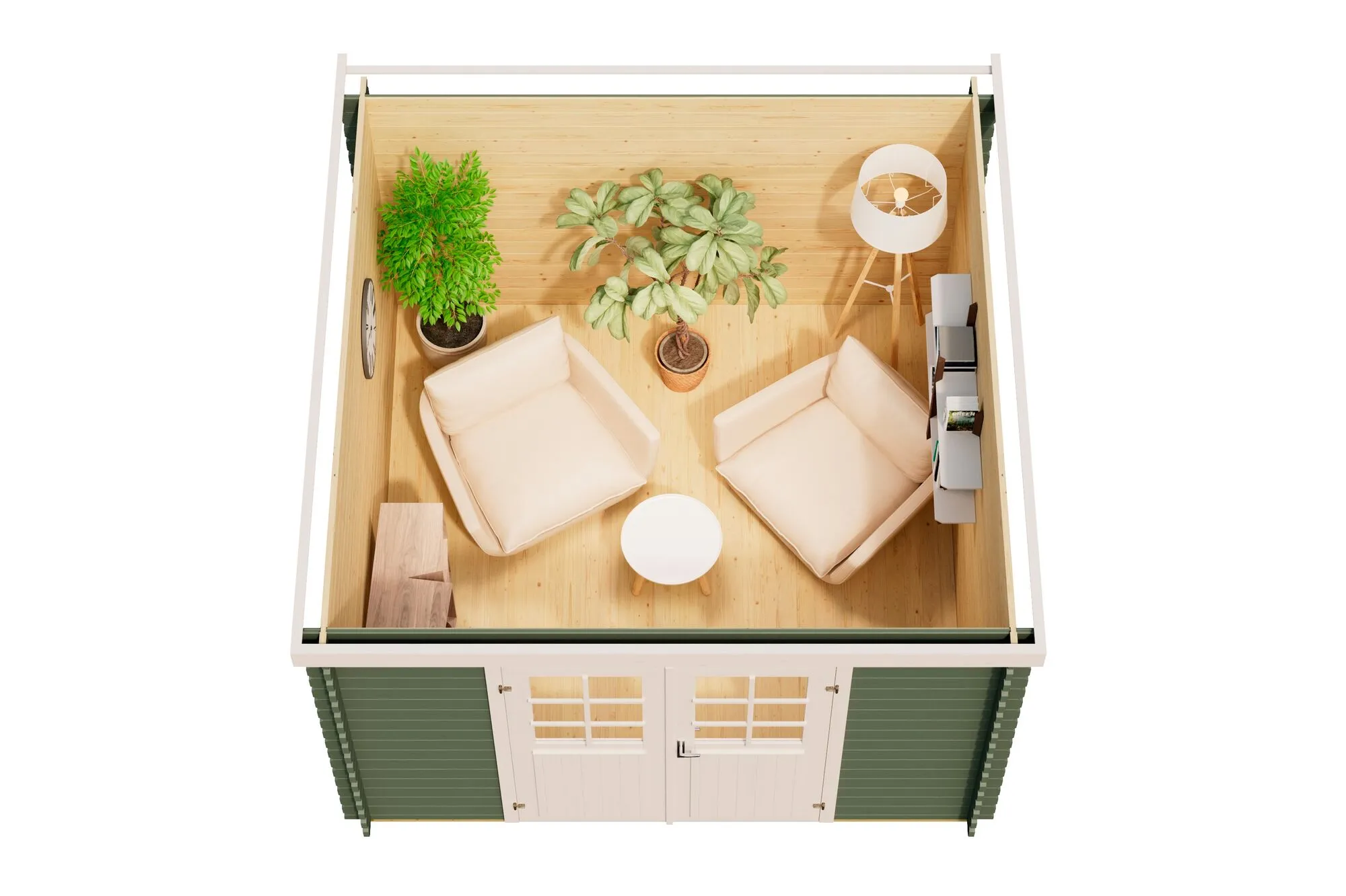 Malta 3 Blockbohlenhaus 28mm 292x292cm