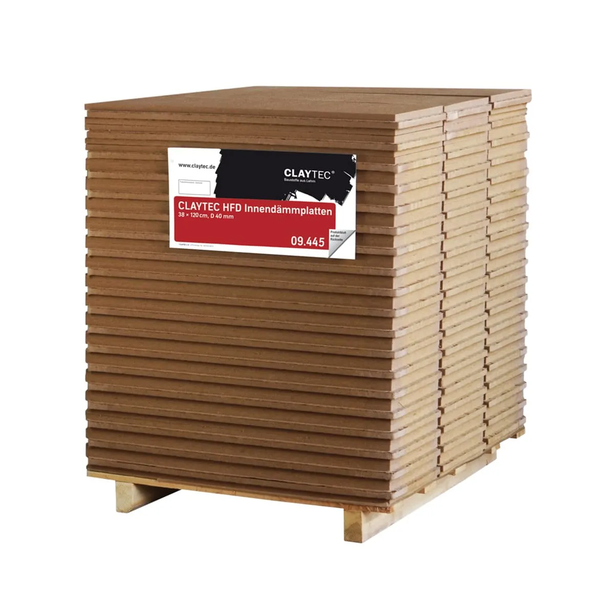 Claytec HFD Innend&auml;mmplatte N+F 40mm